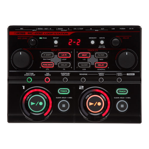 BOSS RC-202 Loop Station - Compact Tabletop Looper with Multi-Effects for Musicians and Performers