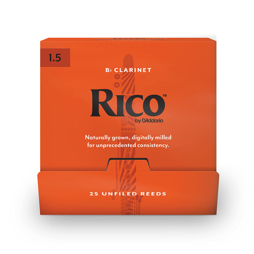 Rico BB Clarinet Reeds B25 1.5 by D'Addario