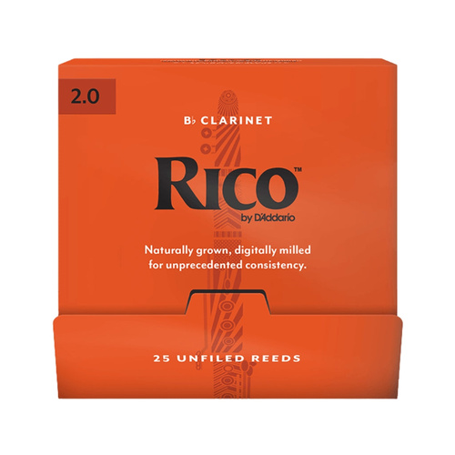 Rico Bb Clarinet Reeds B25 Strength 2.0 by D'Addario