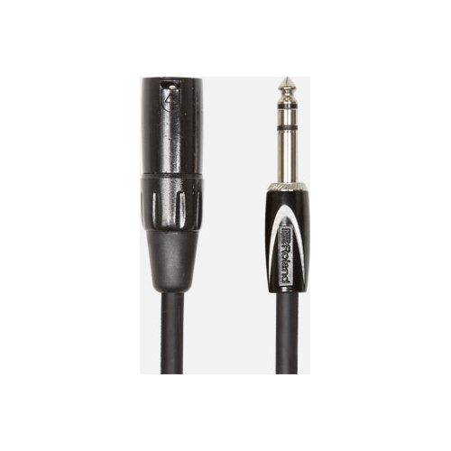 ROLAND RCC-10-TRXM - 10ft TRS to XLRM Balanced Interconnect Cable, Professional Black Series Audio Cable