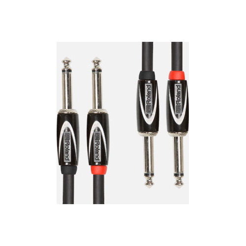 ROLAND RCC-5-2814 Black Series Interconnect Cable - 2TS to 2TS, 5ft Length, Oxygen-Free Copper, Professional Quality