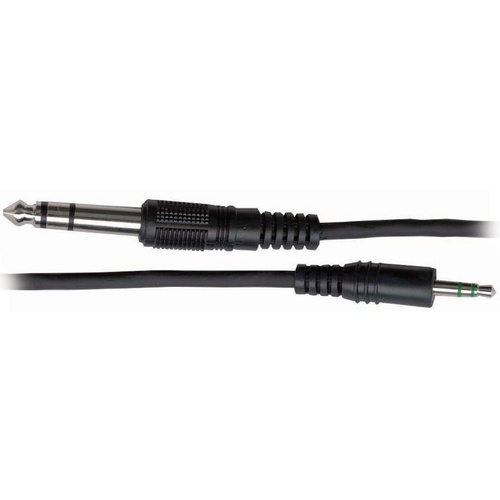 AUSTRALASIAN Lead / Cable 3.5 Stereo Jack - 6.3 Stereo Jack 6.5  Foot