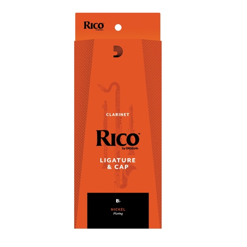 Rico Ligature & Cap, Bb Clarinet, Nickel Plated