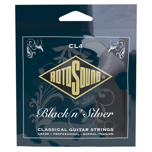 Rotosound Black N Silver Classical Guitar String Set RCL4