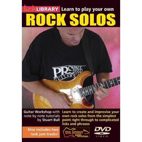Learn to Play Rock Solos DVD for Guitar