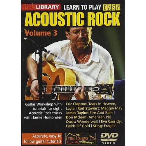 Learn To Play Easy Acoustic Rock 3 DVD