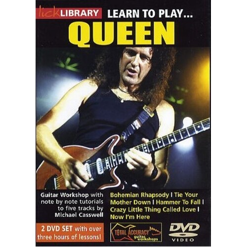 Learn To Play Queen Vol 1 2Dvds