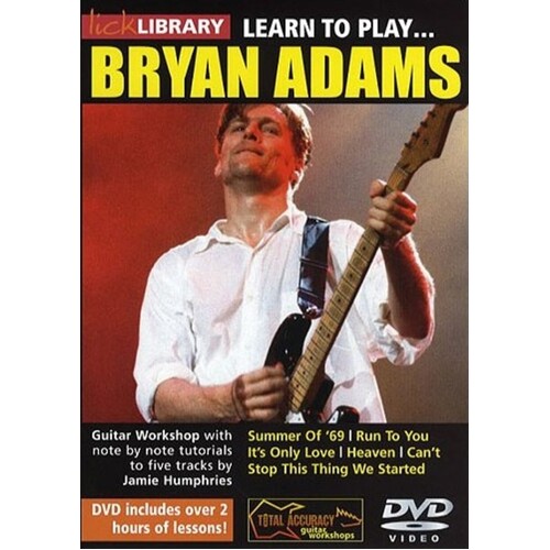 Learn To Play Bryan Adams DVD