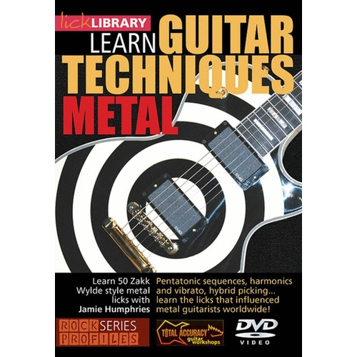Wylde Zakk Guitar Techniques DVD