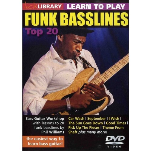 Learn To Play Funk Basslines Top 20 DVD