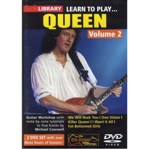 Learn To Play Queen Vol 2 2Dvds