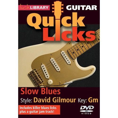 Guitar Quick Licks Slow Blues (Dave Gilmore) DVD