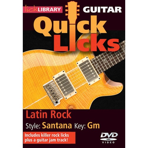 Guitar Quick Licks Latin Rock (Santana) DVD