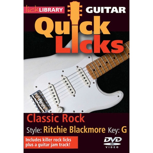 Guitar Quick Licks Classic Rock (R.Blackmore)Dvd