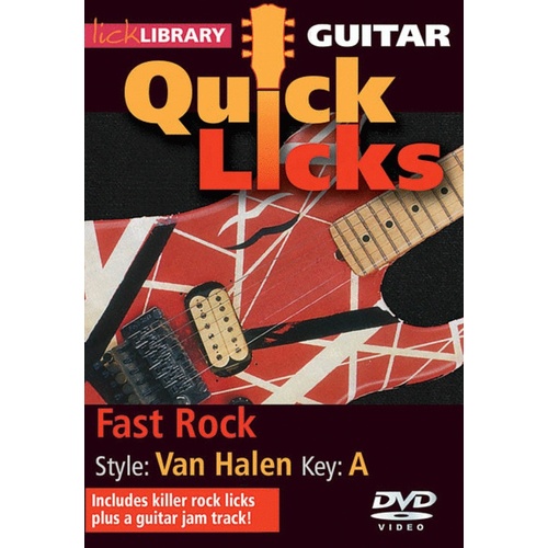 Guitar Quick Licks Fast Rock (Van Halen) DVD
