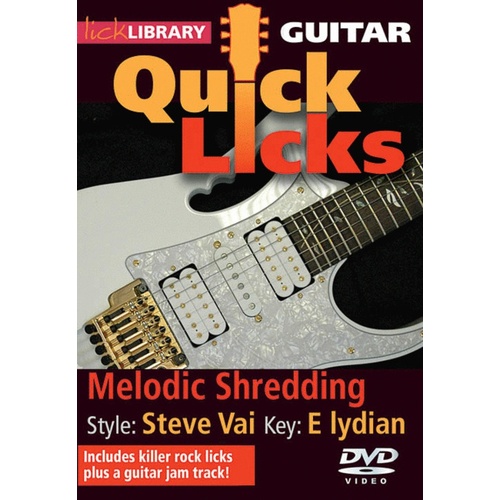 Quick Licks Melodic Shredding DVD