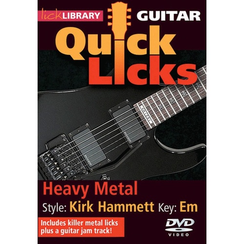 Guitar Quick Licks Heavy Metal (K. Hammett) DVD
