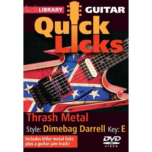 Guitar Quick Licks Thrash Metal(Dime Bag D.)Dvd