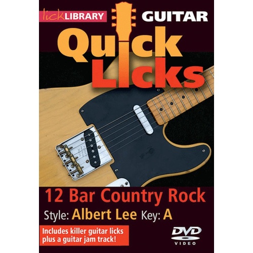Quick Licks 12 Bar Country Rock DVD