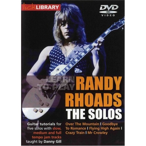 Learn To Play Randy Rhoads DVD