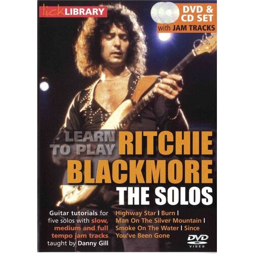 Learn To Play Ritchie Blackmore The Solos DVD
