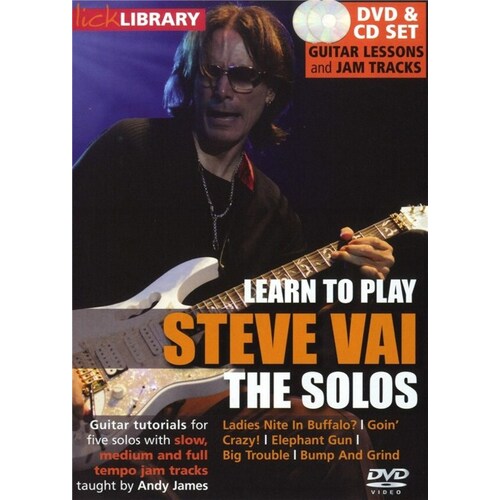 Learn To Play Steve Vai The Solos DVD