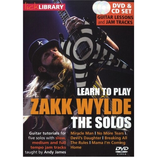 Learn To Play Zakk Wylde The Solos DVD/CD