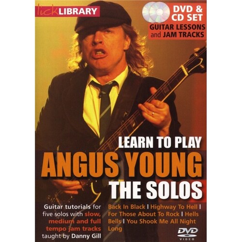 Learn To Play Angus Young The Solos DVD