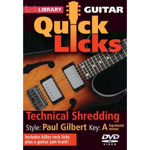 Quick Licks Paul Gilbert DVD