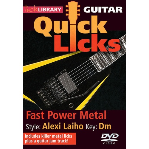 Alexi Laiho Quick Licks Fast Power Metal DVD