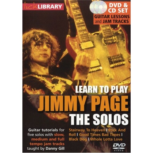 Learn To Play Jimmy Page Solos Guitar DVD