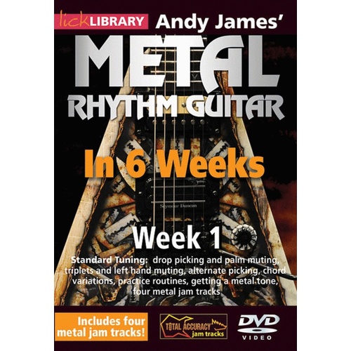 Lick Library Andy James Metal Rhythm Guitar 6Wk Wk1