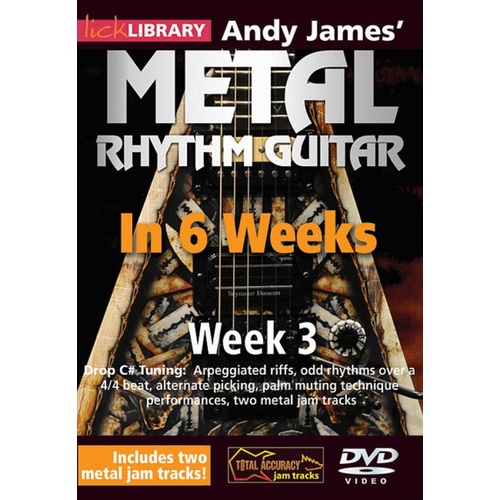 Lick Library Andy James Metal Rhythm Guitar 6Wk Wk3