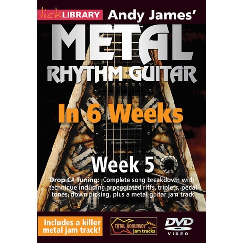 Lick Library Andy James Metal Rhythm Guitar 6Wk Wk5