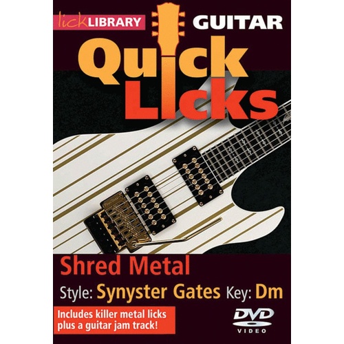 Lick Library Shred Metal Synster Gates DVD