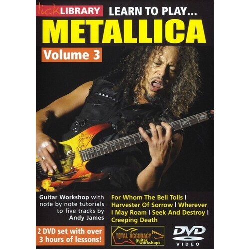 Learn To Play Metallica Vol3 DVD