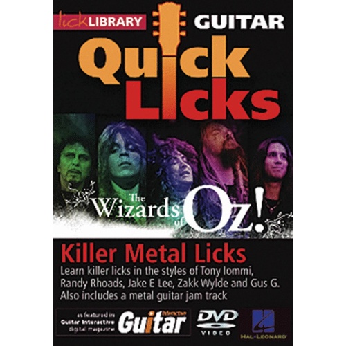 Quick Licks Wizard Of Oz DVD