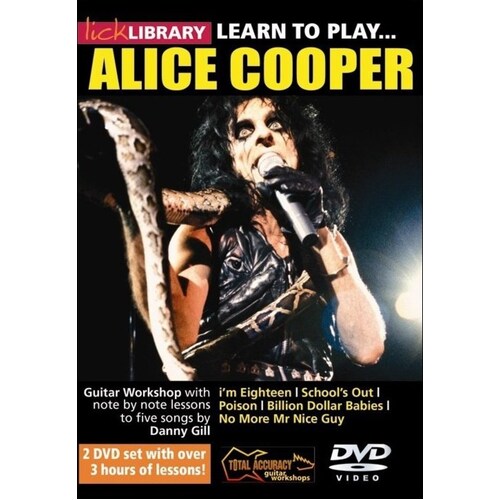 Learn To Play Alice Cooper 2 DVD