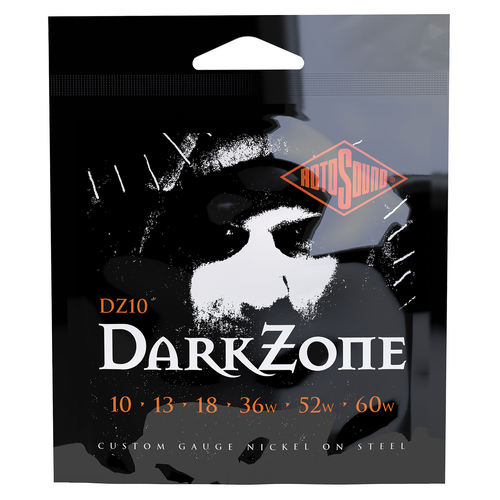 Rotosound DarkZone 10-60 Custom Gauge Electric Guitar Strings [RDZ10]