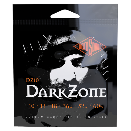 Rotosound DarkZone Custom Gauge Electric Guitar Strings 10-60 [RDZ10]