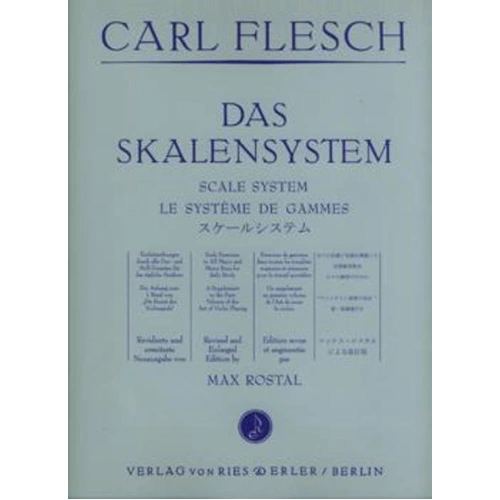 Flesch Scale System for Violin - 142 Pages, Major and Minor Keys, Violin Solo, Published by Ries & Erler