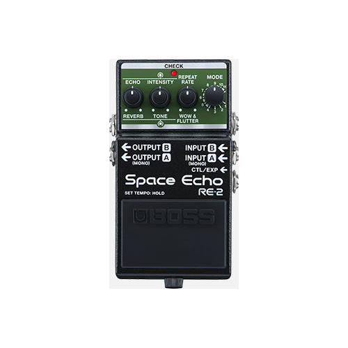 BOSS RE-2 Space Echo Compact Delay Pedal - Legendary Tape Echo Sound, Modern Features, Compact Design