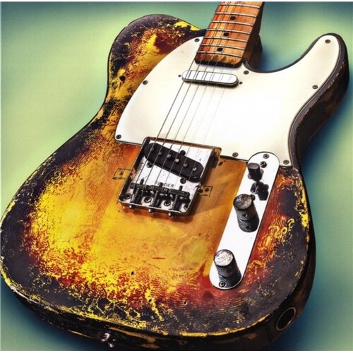 Guitar Greeting Cards Antique 6 Pack