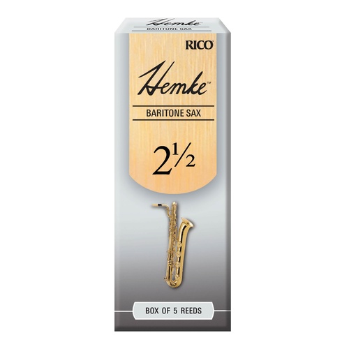 Hemke Baritone Sax Reeds, Strength 2.5, 5-pack