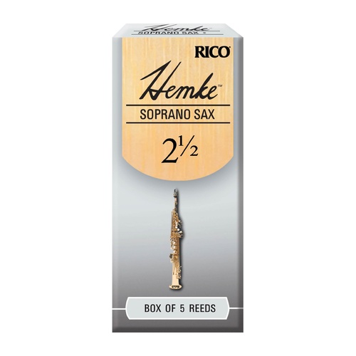 Hemke Soprano Sax Reeds, Strength 2.5, 5-pack
