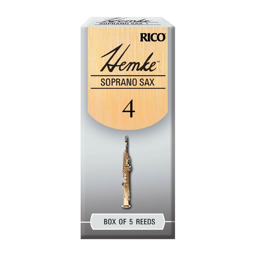 Hemke Soprano Sax Reeds, Strength 4.0, 5-pack