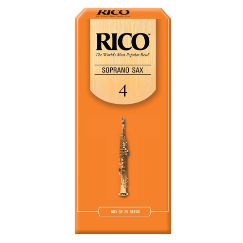 Rico Soprano Sax Reeds, Strength 4.0, 25-pack