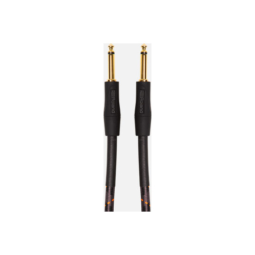 ROLAND RIC-G5 Gold Series Instrument Cable - 5ft with Straight 1/4-inch Connectors for Pure Signal Transmission