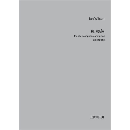 Wilson - Elegia For Alto Sax/Piano