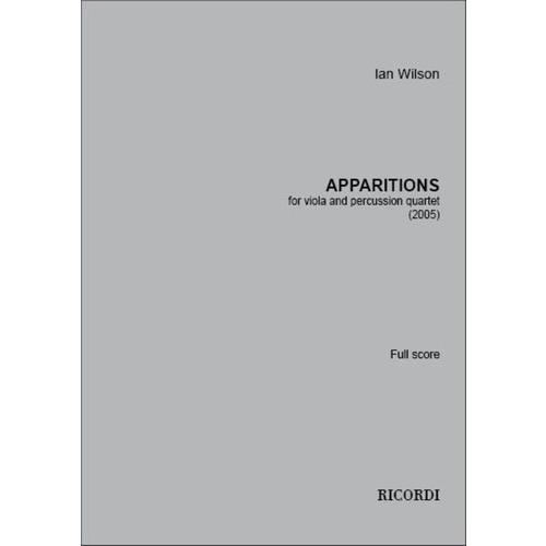 Wilson - Apparitions Viola/Percussion Quartet Score